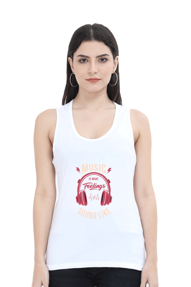 Women Music Tank Top - Feelings