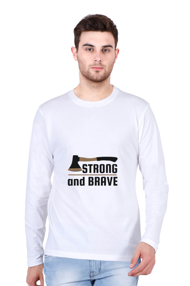 Men’s  Adventure Full Sleeve - T Shirt - brave