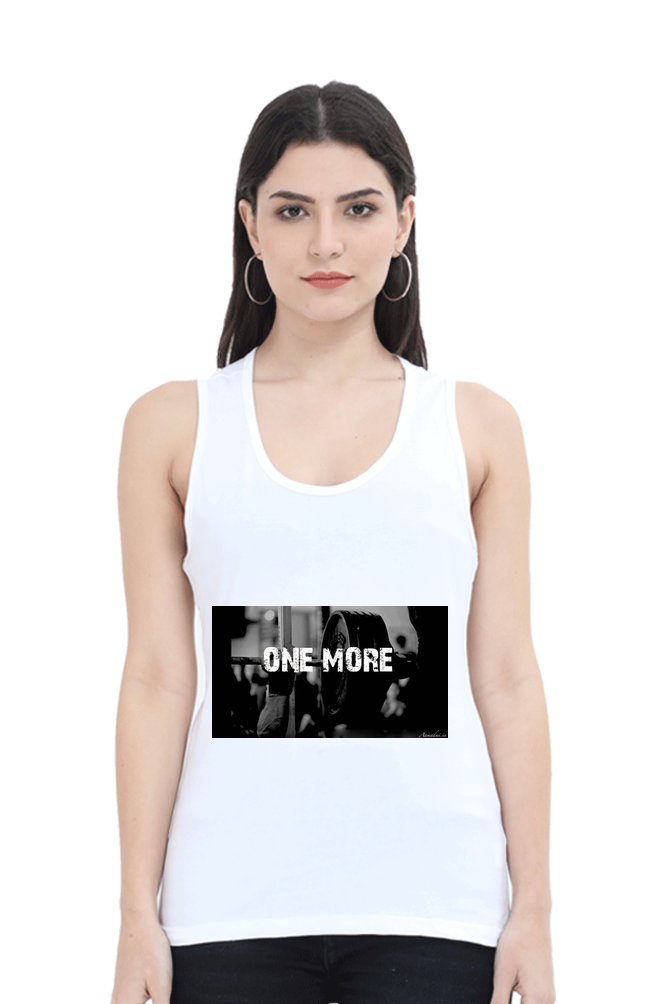 Women Minimalistic Tank Top -  One More