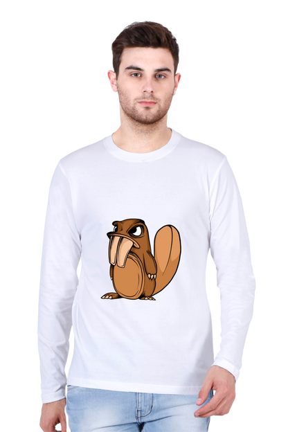 Men’s  Animal's & Monster's Full Sleeve - T Shirt - monster squirrel