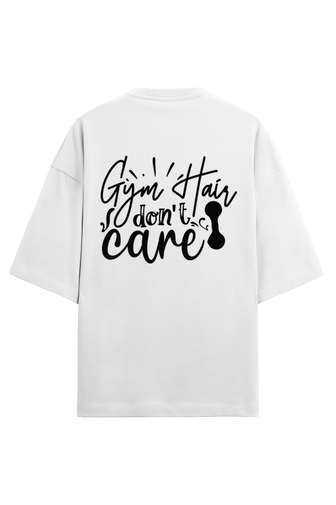 Women Terry Oversized T Shirt Gym Hair