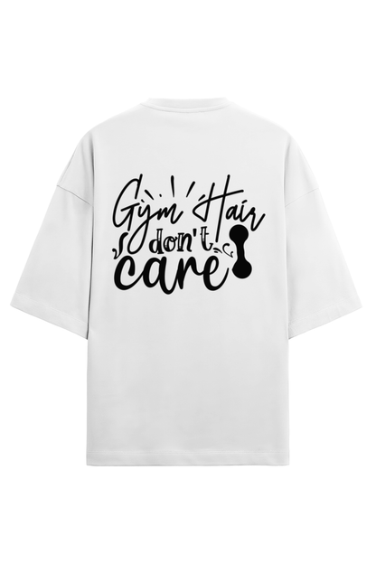 Women Terry Oversized T Shirt Gym Hair