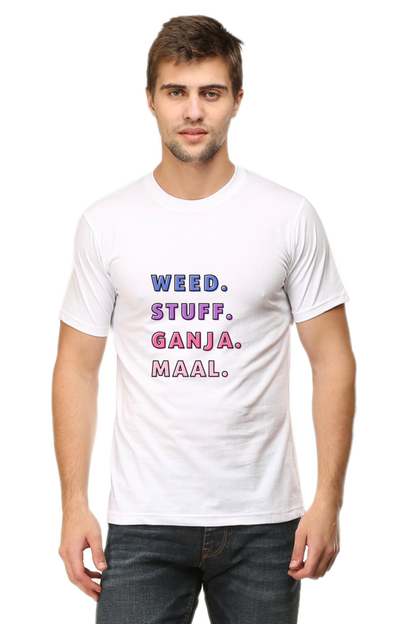 Round Neck Half-Sleeves - Stuff-T-Shirt