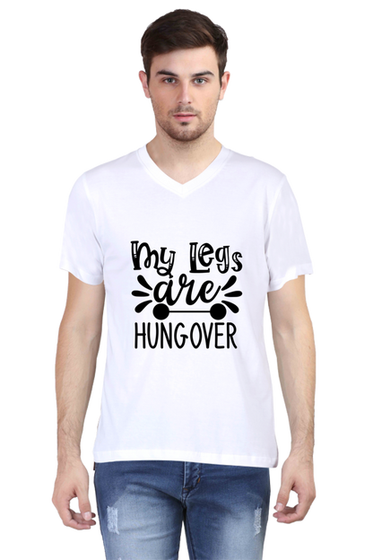 Men's V Neck T-Shirt - Leg's are Hangover