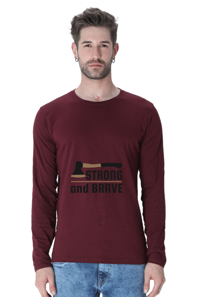 Men’s  Adventure Full Sleeve - T Shirt - brave