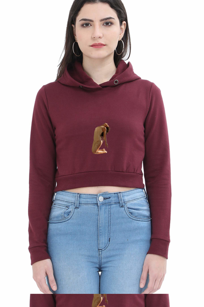 Women Dance Crop Hoodies - water dance