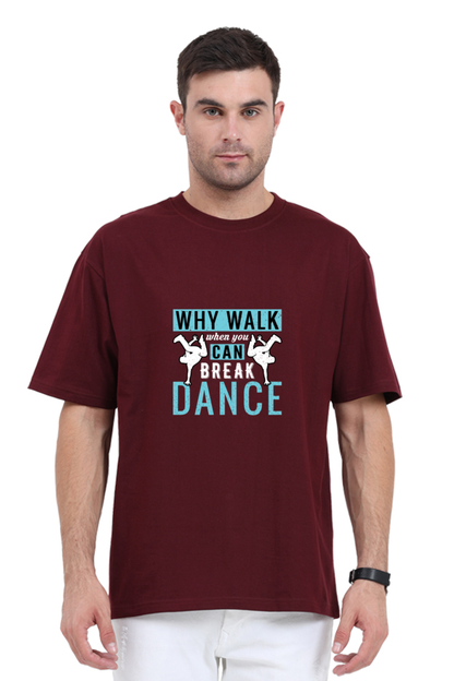 Men Oversized Classic T Shirt - Break Dance