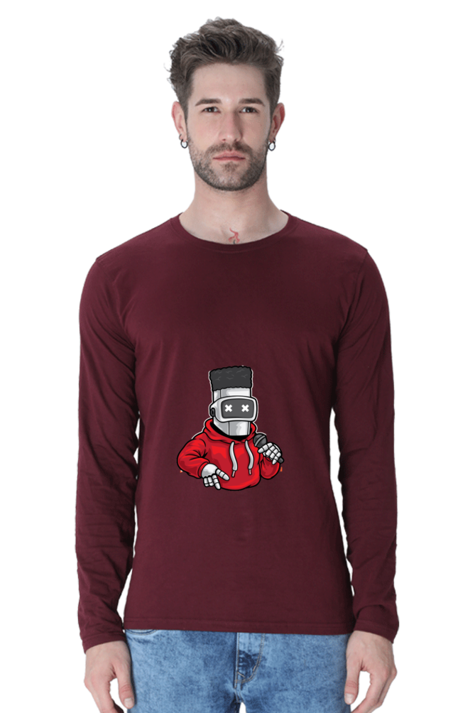 Men’s  Dance Full Sleeve - T Shirt - robot hip-hop