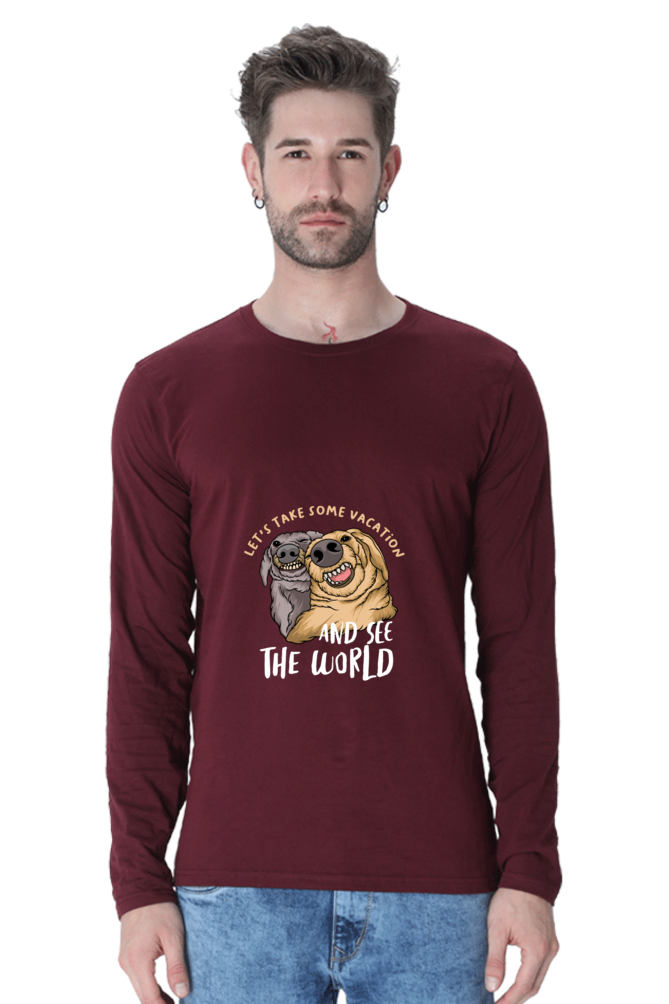 Men’s  Funny & Queen SVG Full Sleeve - T Shirt - vacation