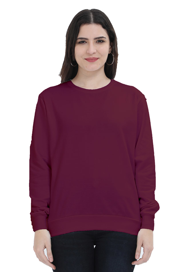 Women Sweatshirt - Plain Sweatshirt