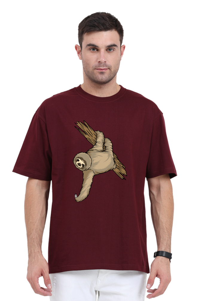 Men Sloth Oversized Classic T Shirt  - filmy