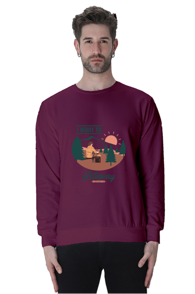 Men Adventure Sweatshirt - get away