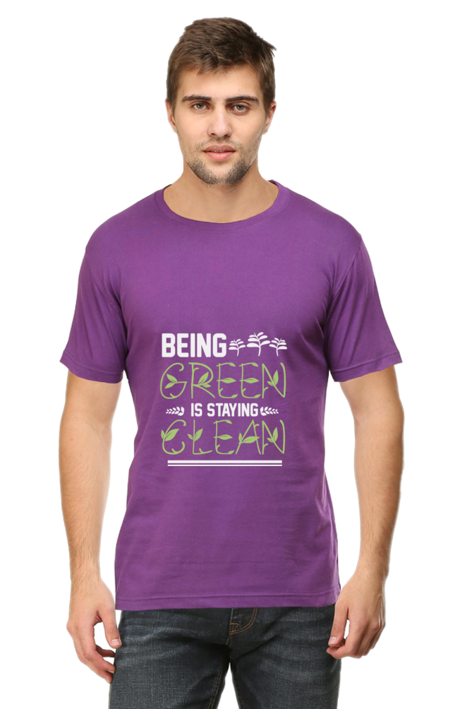 Men's Gardening Cotton Round Neck T-Shirt - clean