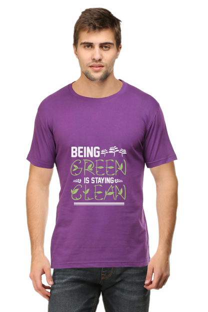 Men's Gardening Cotton Round Neck T-Shirt - clean