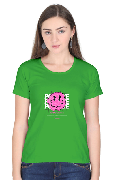 Women’s Round Neck Stones T-Shirts - Positive