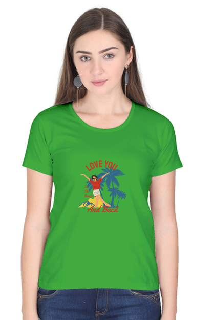 Women’s Round Neck Printed Summer T-Shirts - Beach & Back