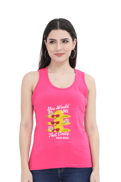 Women Summer Tank Top -  Crazy