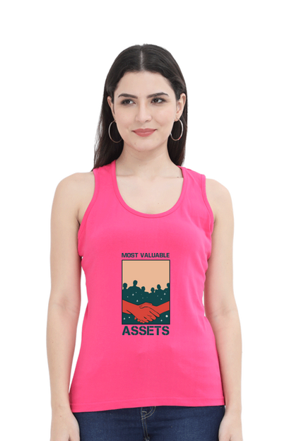 Women Motivational Tank Top -  Assets