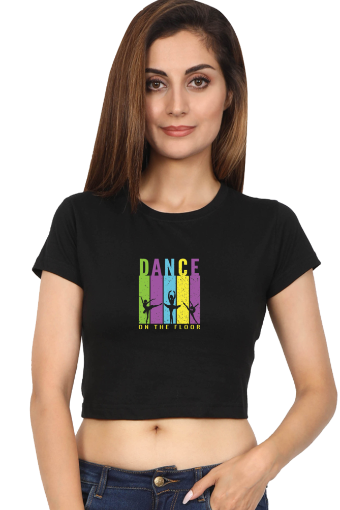 Women Dance Crop Top - floor dance