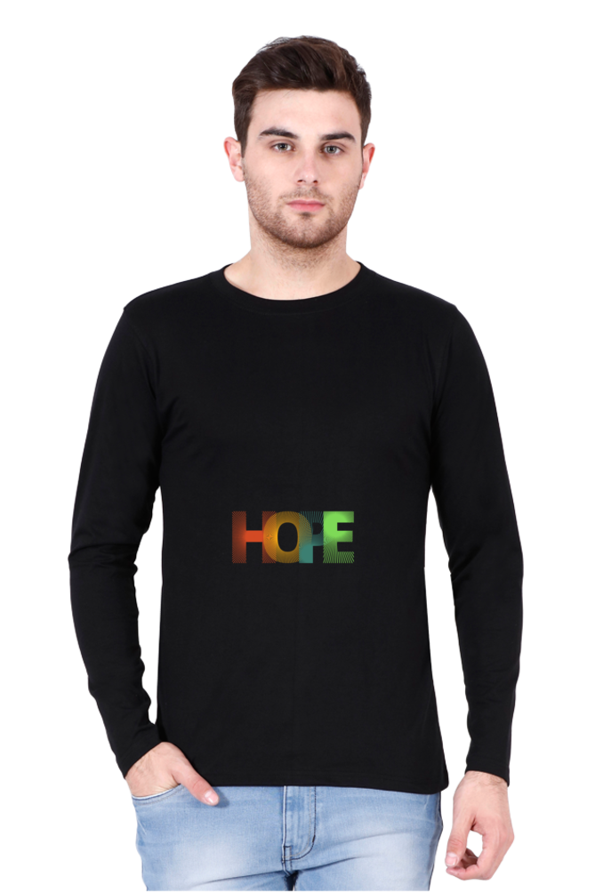Men’s  Minimalistic Full Sleeve - T Shirt - Hope