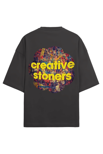 Women Terry Oversized T Shirt Creative