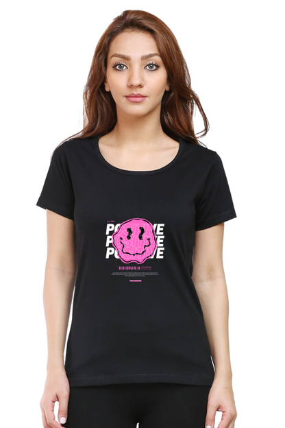 Women’s Round Neck Stones T-Shirts - Positive