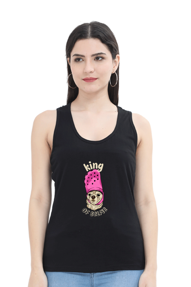 Women Funny & Queen SVG Tank Top -  Selfie