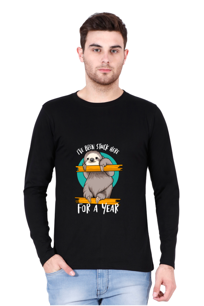 Men’s  Funny & Queen SVG Full Sleeve - T Shirt - stuck