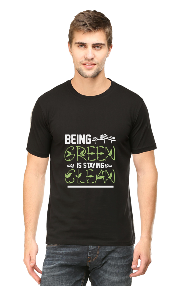 Men's Gardening Cotton Round Neck T-Shirt - clean