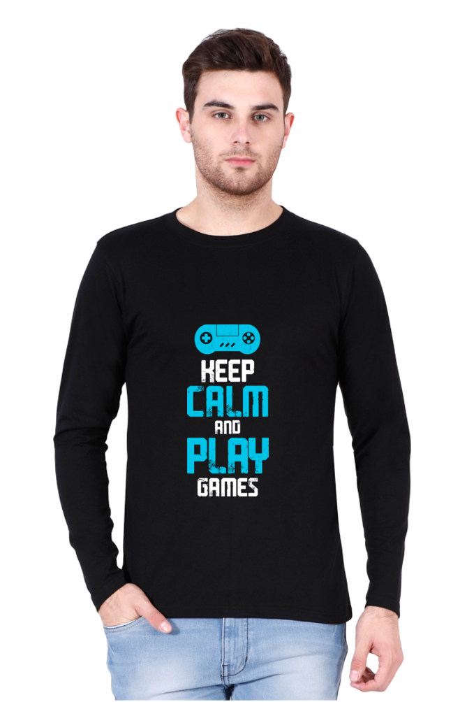 Men’s  Gamer Full Sleeve - T Shirt - Calm