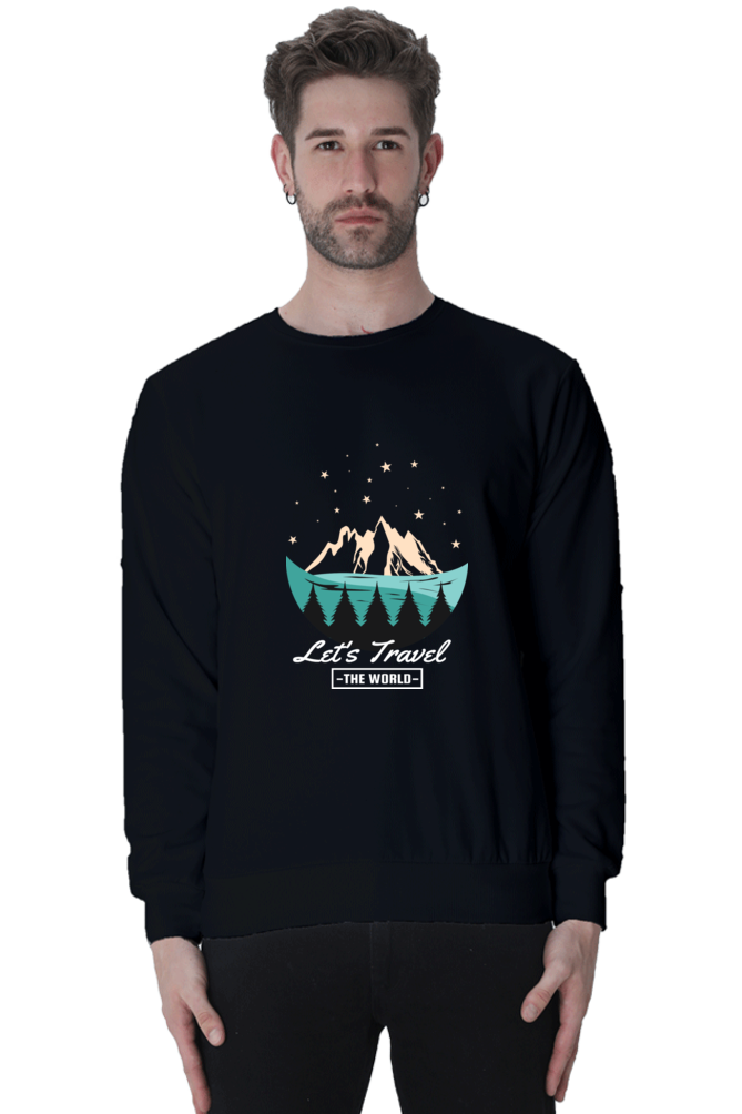 Men Adventure Sweatshirt - let's travel