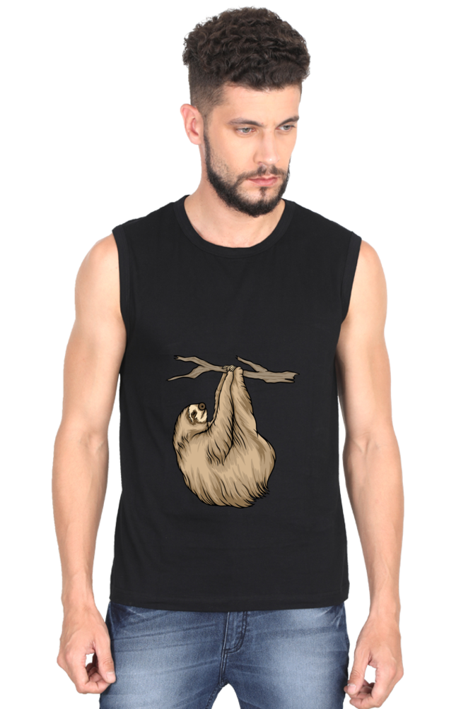 Men’s Sloth Gym Vest - do not disturb