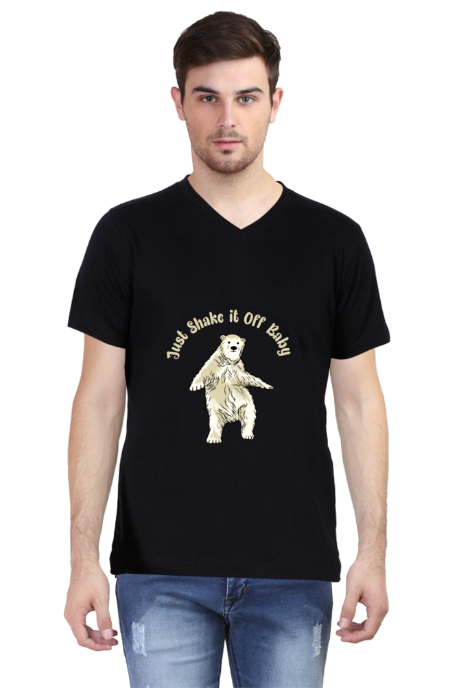 Men's Funny & Queen SVG V Neck T-Shirt - shake it