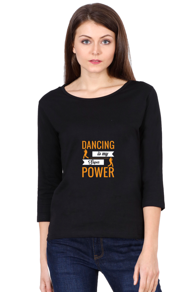 Women’s Full Sleeves Dance T-Shirts - power