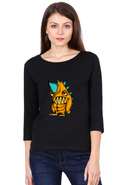 Women’s Full Sleeves Animal's & Monster's  T-Shirts - lazy rino