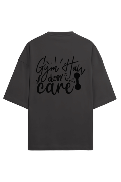 Women Terry Oversized T Shirt Gym Hair