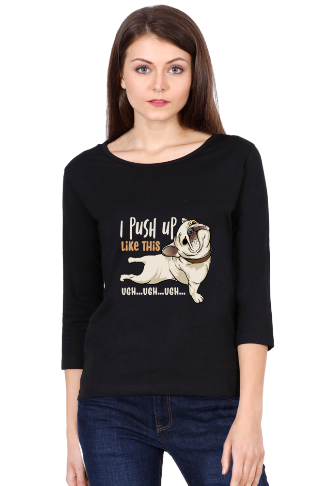 Women’s Full Sleeves Funny & Queen SVG T-Shirts - Push up