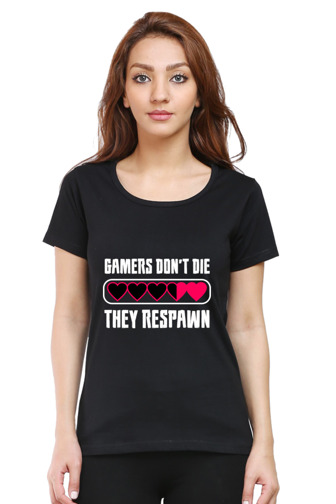 Women’s Round Neck Printed Gamer T-Shirts -  Respawn