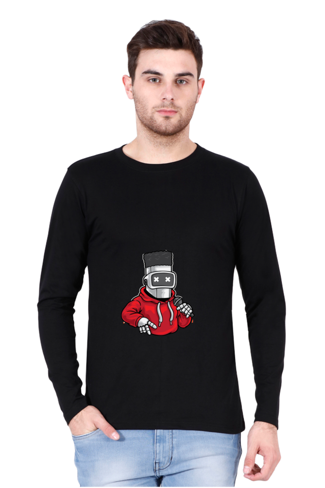 Men’s  Dance Full Sleeve - T Shirt - robot hip-hop