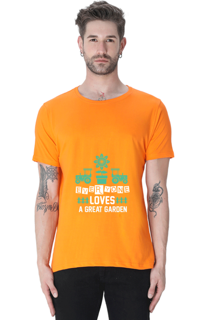 Men's Gardening Cotton Round Neck T-Shirt - great