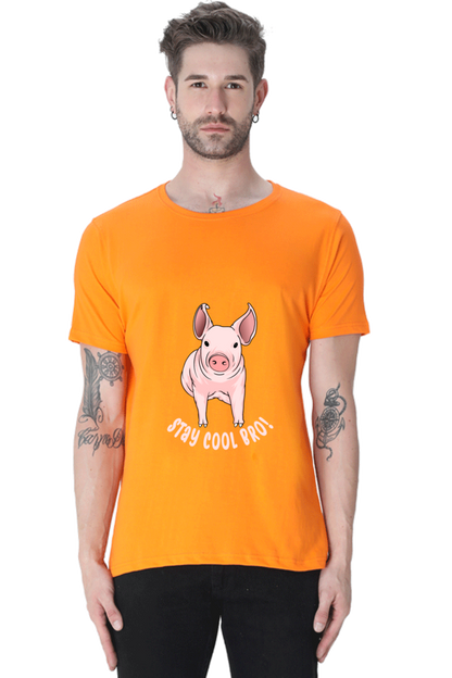 Men's Funny & Queen SVG Round Neck T-Shirt - cool