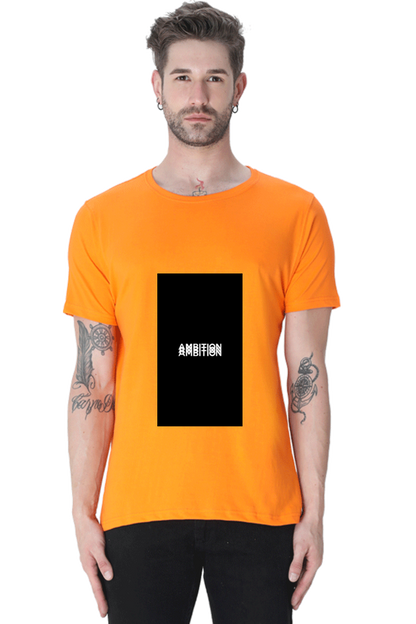 Men's Round Neck Minimalistic T-Shirt - Ambition