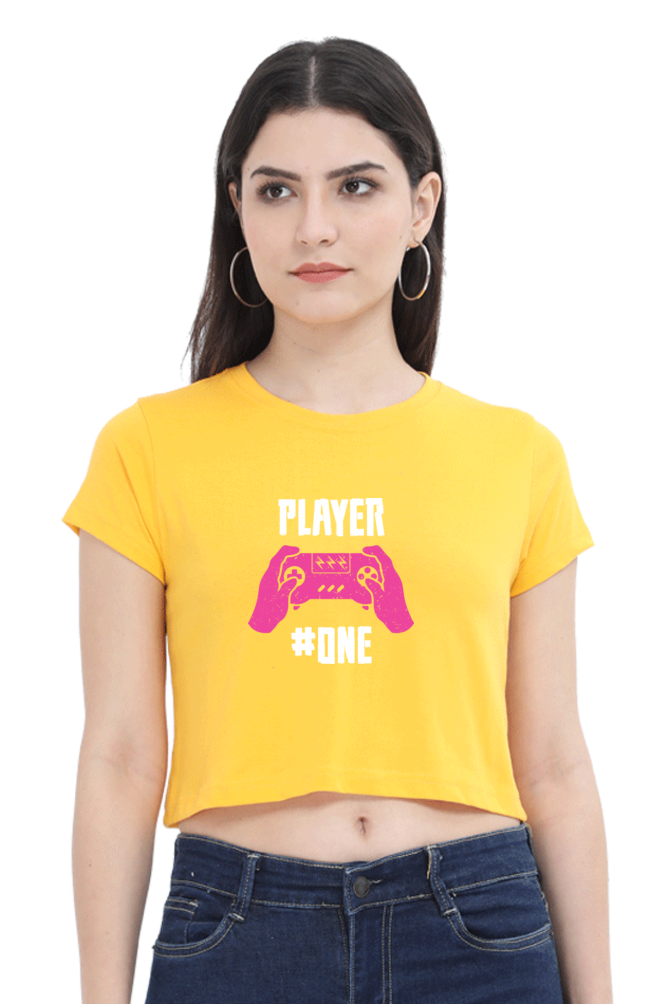 Women Gamer Crop Top - Player