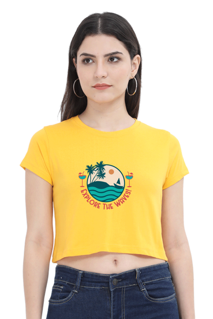 Women's Summer Crop Top - Explore