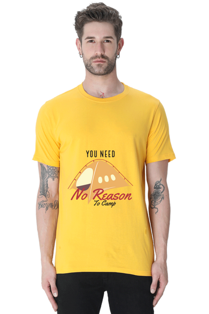 Men's Round Neck Summer T-Shirt - No Reason