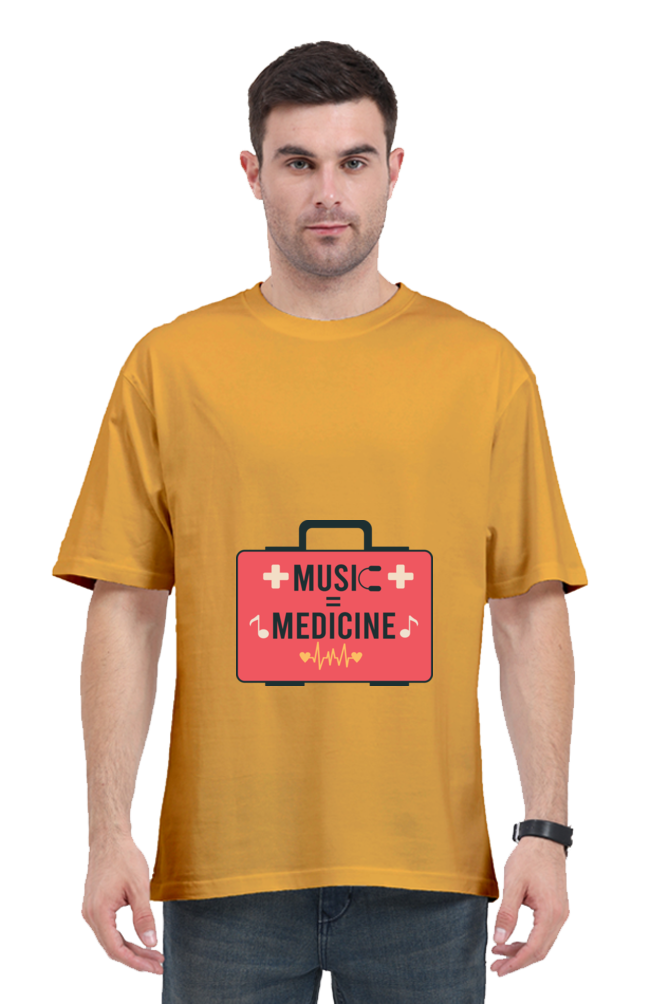 Men Oversized Classic T Shirt - Medicine
