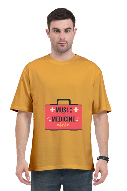 Men Oversized Classic T Shirt - Medicine