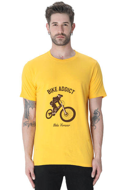 Men's BMX Cotton Round Neck T-Shirt - addict