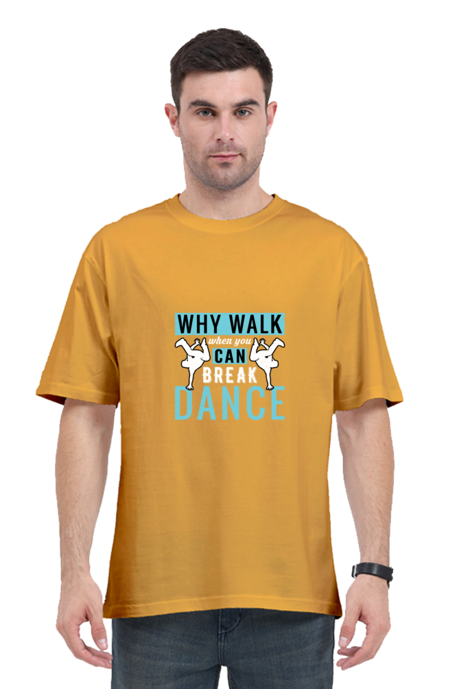 Men Oversized Classic T Shirt - Break Dance