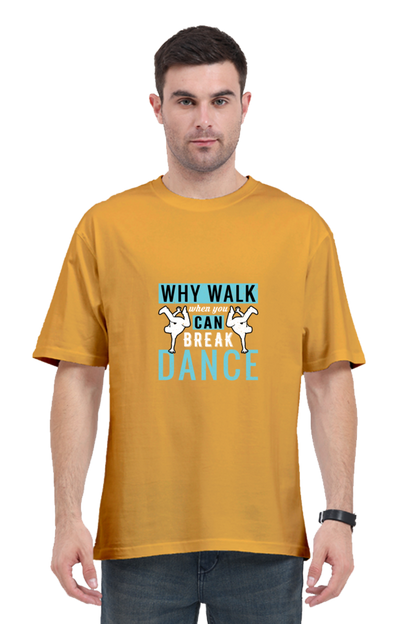 Men Oversized Classic T Shirt - Break Dance